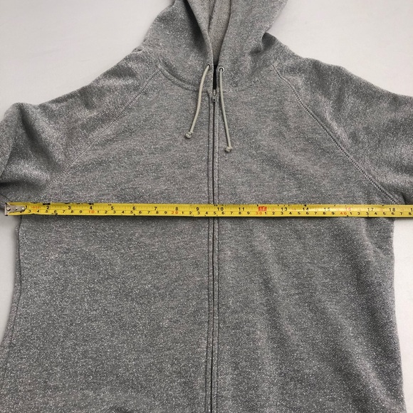 Express metallic silver zip up hoodie sweatshirt - Picture 5 of 7
